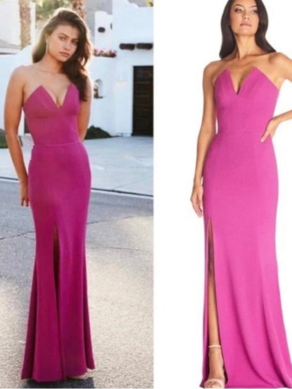 Dress the Population Pink/Magenta Gown